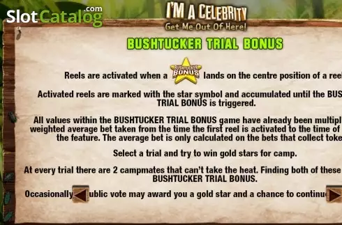 Скрин8. I'm a Celebrity Get Me Out of Here слот