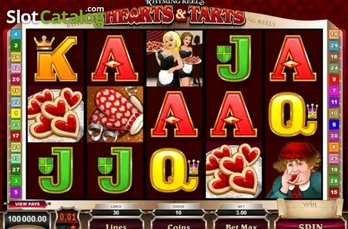 Скрин5. Rhyming Reels - Hearts Tarts слот
