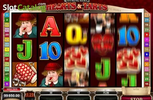 Скрин6. Rhyming Reels - Hearts Tarts слот