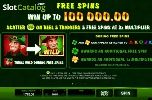 Скрин5. Lucky Leprechaun (Microgaming) слот