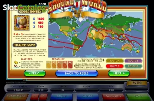 Скрин3. Around the World (Microgaming) слот