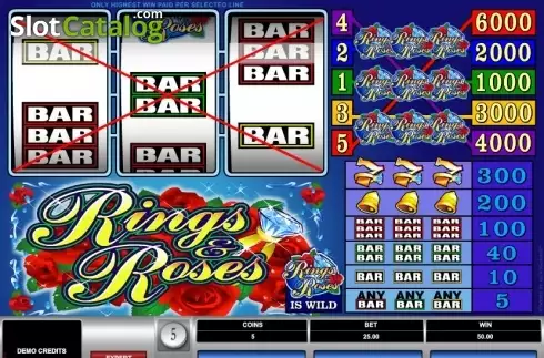 Скрин3. Rings and Roses слот