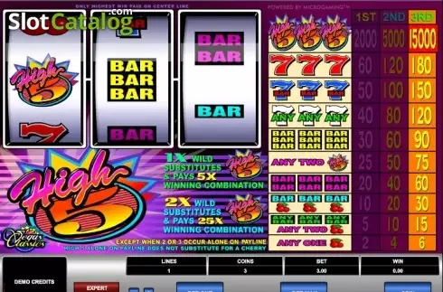Скрин2. High Five (Microgaming) слот