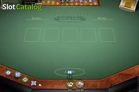 Скрин2. Triple Pocket Hold'em Poker (Microgaming) слот