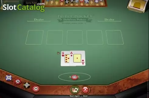 Скрин3. Triple Pocket Hold'em Poker (Microgaming) слот