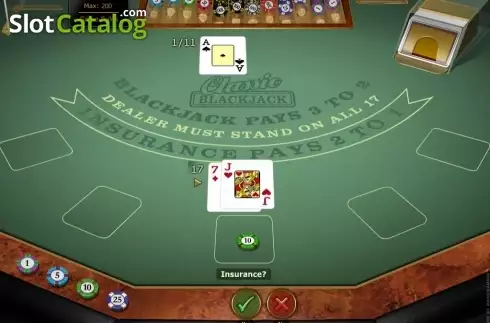 Скрин3. Classic Blackjack Gold слот