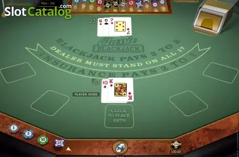Скрин4. Classic Blackjack Gold слот