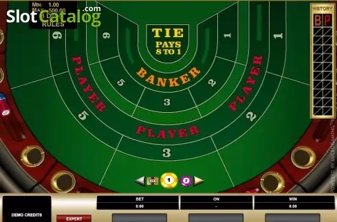 Скрин2. High Limit Baccarat (Microgaming) слот