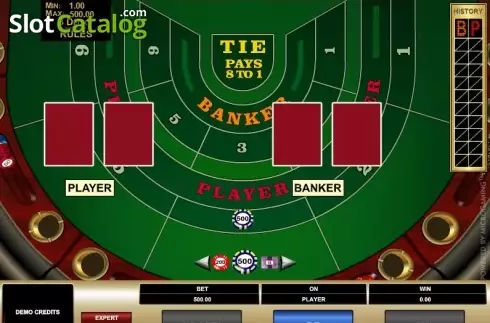 Скрин3. High Limit Baccarat (Microgaming) слот
