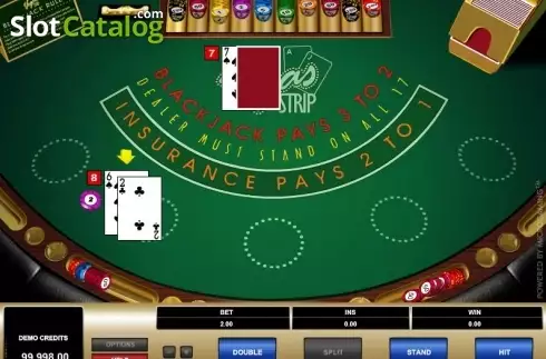 Скрин3. Vegas Strip Blackjack (Microgaming) слот