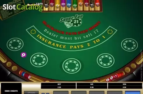Скрин2. Super Fun 21 (Microgaming) слот