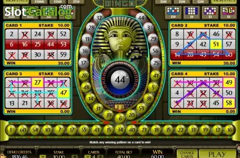 Скрин4. Pharaoh Bingo слот