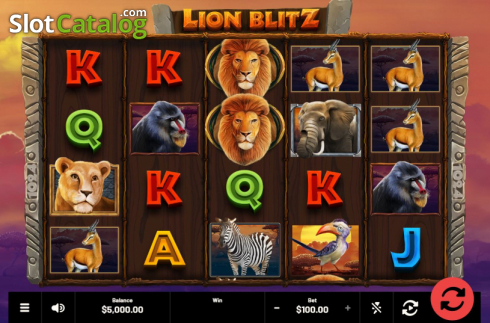 Скрин2. Lion Blitz слот