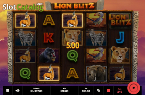 Скрин3. Lion Blitz слот