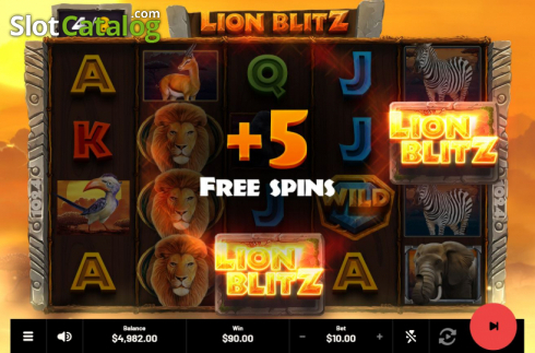 Скрин7. Lion Blitz слот