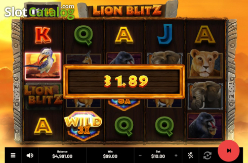 Скрин8. Lion Blitz слот