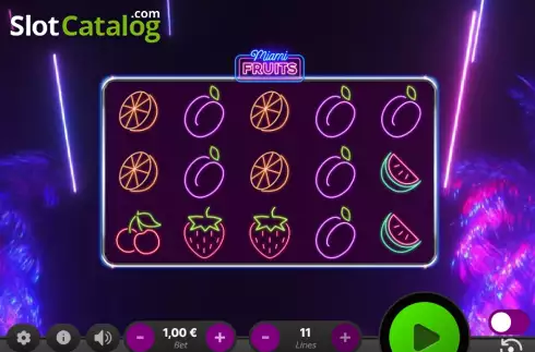 Скрин2. Miami Fruits слот
