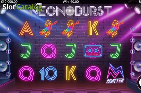 Скрин3. Neon Burst слот