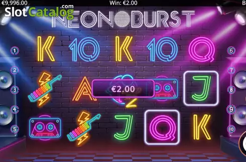 Скрин4. Neon Burst слот