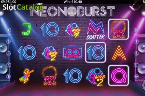 Скрин6. Neon Burst слот