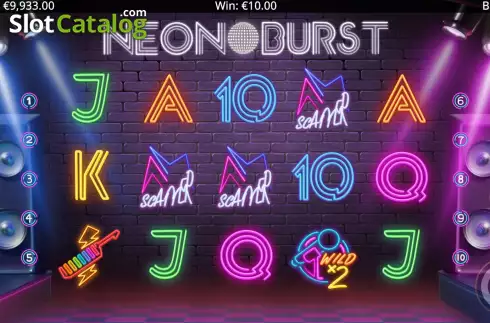 Скрин7. Neon Burst слот