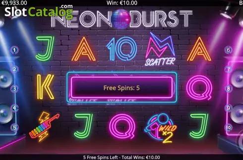 Скрин8. Neon Burst слот