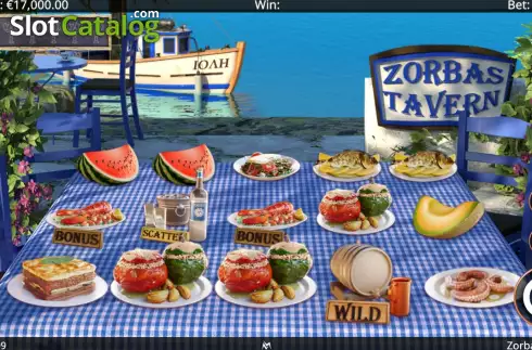 Скрин2. Zorbas Tavern слот