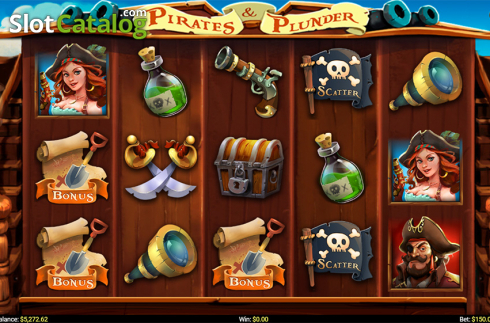 Скрин2. Pirates and Plunder слот