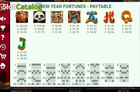 Скрин7. New Year Fortunes слот