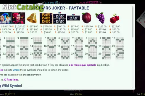 Скрин5. Mr and Mrs Joker слот