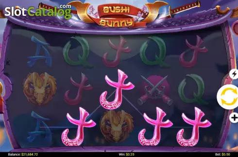 Скрин3. Bushi Bunny слот