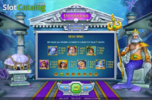 Скрин5. Triton's Secret слот