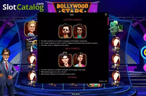 Скрин7. Bollywood Stars (Mplay) слот