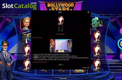 Скрин9. Bollywood Stars (Mplay) слот