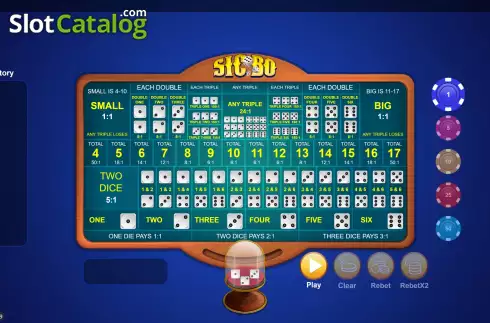 Скрин2. Sicbo (Mplay) слот