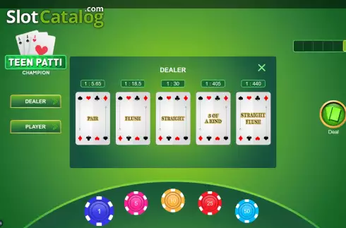 Скрин3. Teen Patti Champion слот