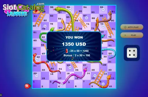 Скрин4. Snakes and Ladders (Mplay) слот