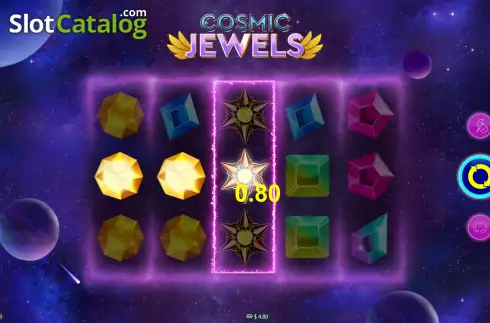 Скрин5. Cosmic Jewels (Mplay) слот