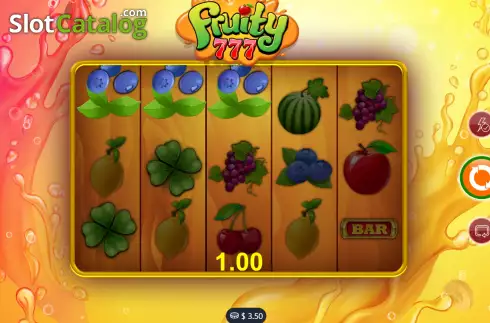 Скрин3. Fruity 777 слот