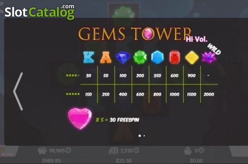 Скрин5. The Gems Tower слот
