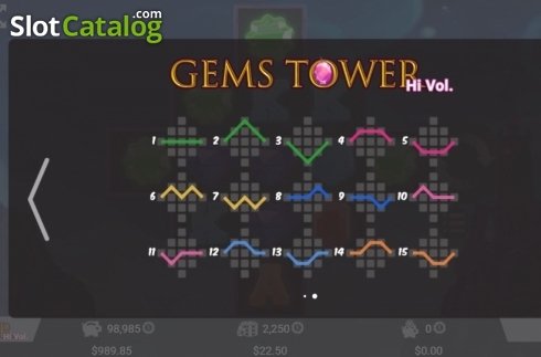 Скрин6. The Gems Tower слот