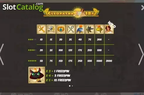 Скрин2. Cleopatra 18+ слот