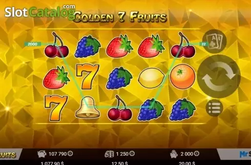 Скрин5. Golden 7 Fruits слот