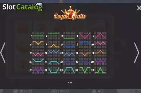 Скрин3. Royal 7 Fruits слот