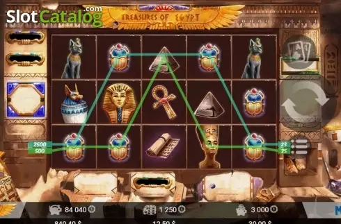 Скрин5. Treasures of Egypt (MrSlotty) слот