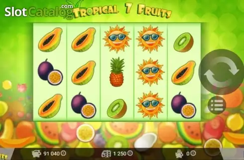 Скрин4. Tropical7Fruits слот