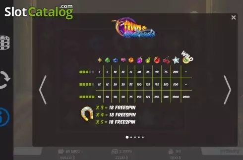 Скрин2. Fruits & Diamonds слот