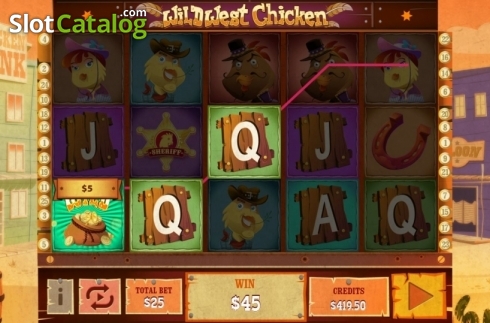Скрин5. Wild West Chicken слот