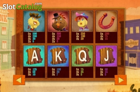 Скрин7. Wild West Chicken слот