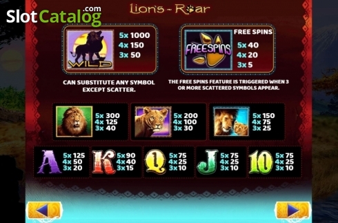 Скрин6. Lion's Roar (MultiSlot) слот
